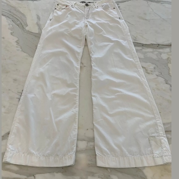 Z BRAND WHITE COTTON FLAIR JEAN STYLE PANTS SIZE 28 X 33 - Picture 9 of 16
